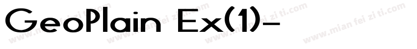 GeoPlain Ex(1)字体转换